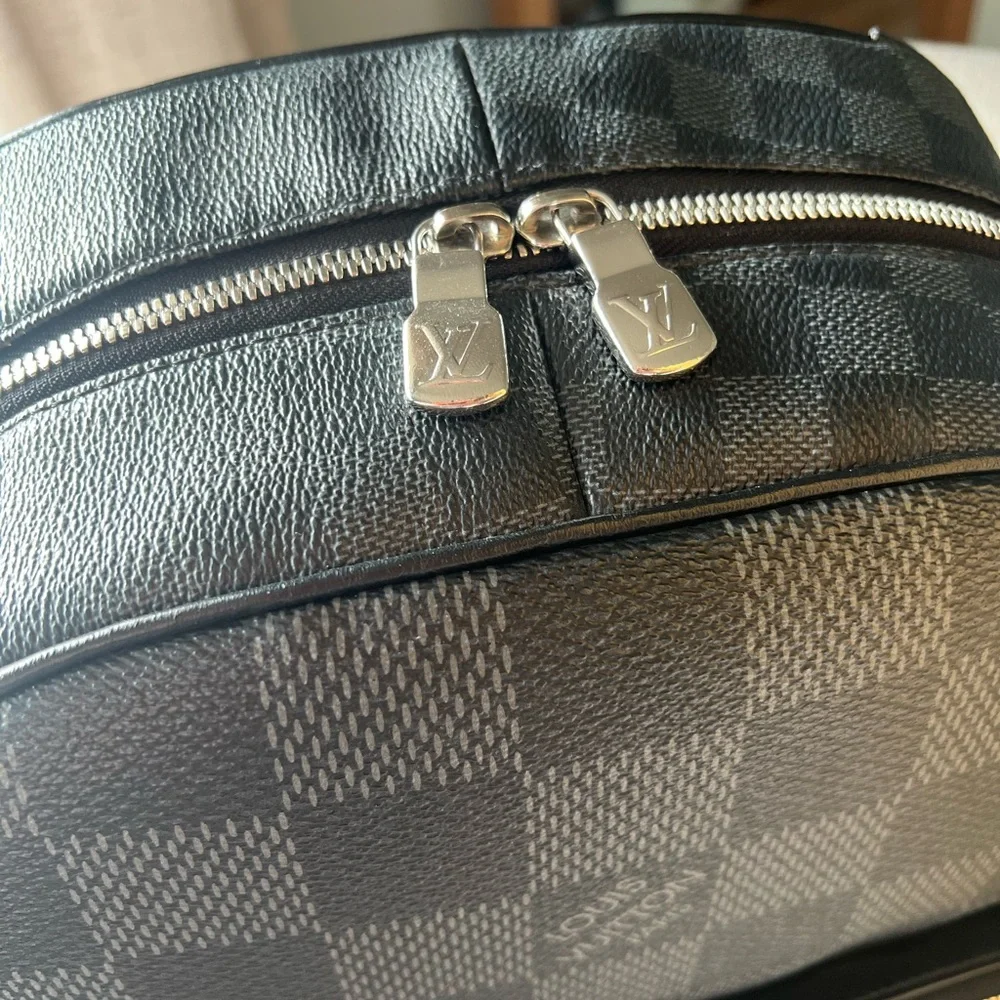 Louis Vuitton Black Damier Graphite Canvas Backpack